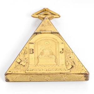 Masonic Mother of Pearl Gilt Pocket Watch Circa 1920's