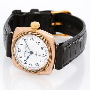 Rolex Cushion Shaped Oyster Yellow Gold Watch