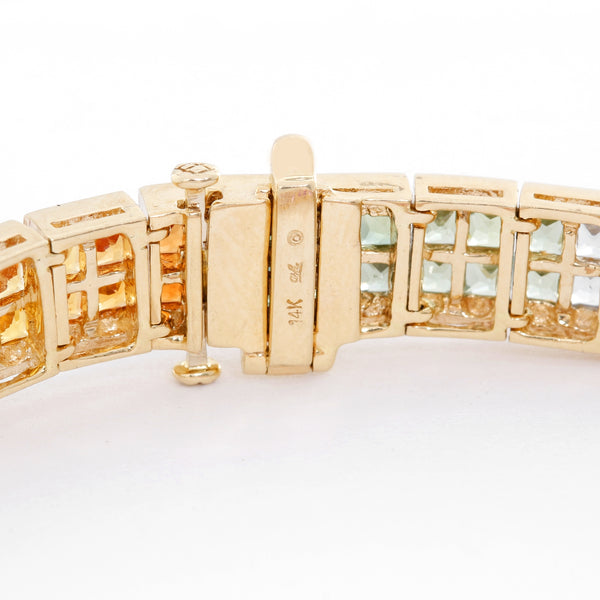 Rainbow Sapphire Tennis Bracelet