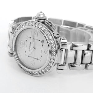 Cartier 18K White Gold Pasha Automatic Ladies Watch WJ1116M9