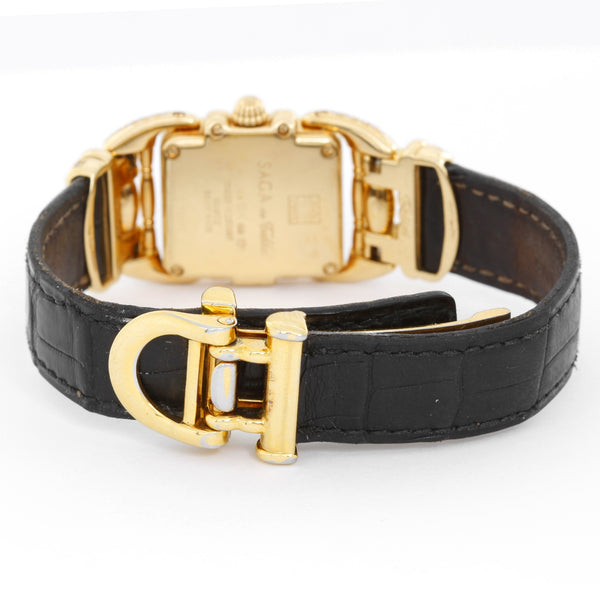 Tabbah 18K Yellow Gold Diamond Ladies Watch