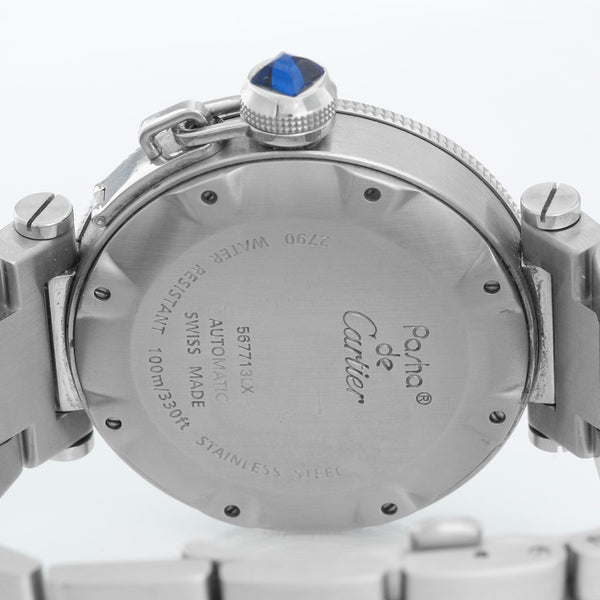 Cartier Pasha Seatimer Stainless Steel  Mens Watch 2790