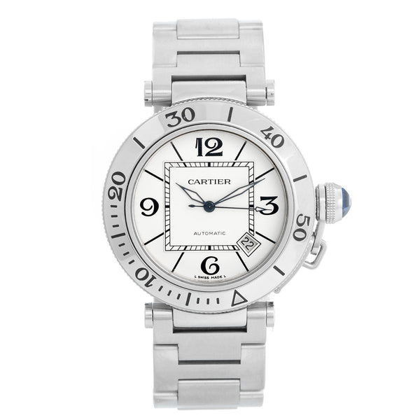Cartier Pasha Seatimer Stainless Steel  Mens Watch 2790