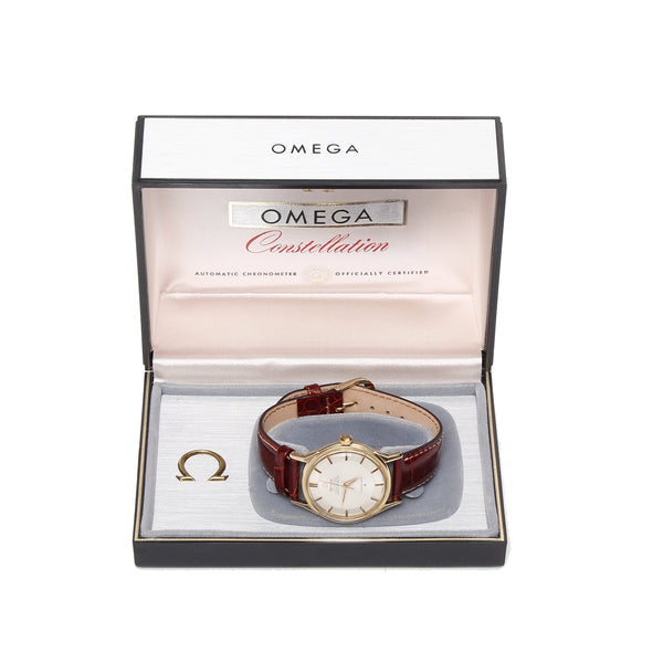 Vintage Omega Constellation Automatic Men's 14k Gold Watch Cal. 551