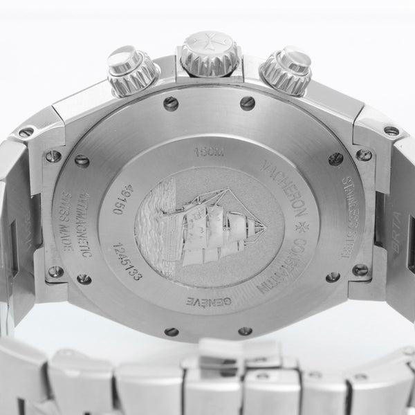 Vacheron Constantin Overseas Stainless Steel  Black Dial Ref 49150