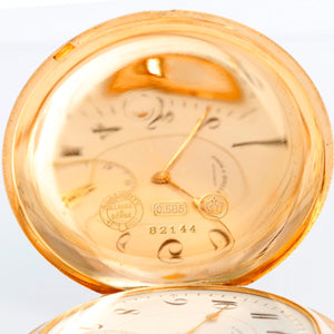 A. Lange & Sonhe  Box Hinged 14K Yellow Gold Pocket Watch