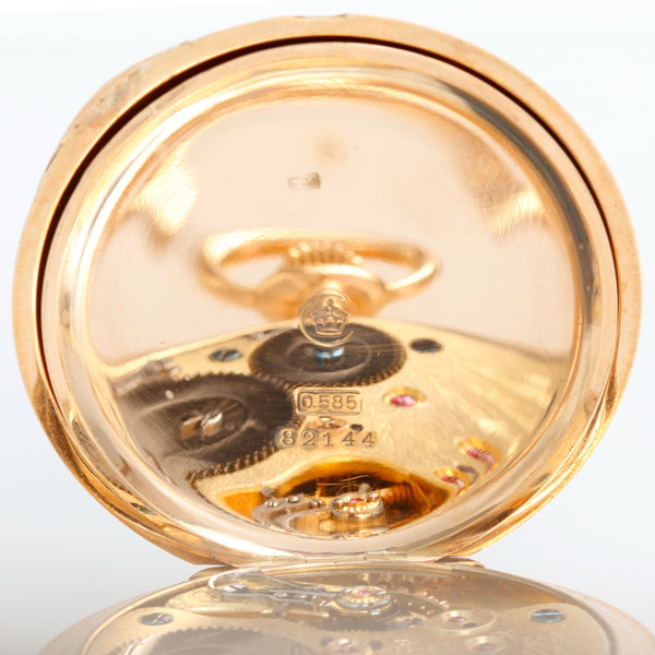A. Lange & Sonhe  Box Hinged 14K Yellow Gold Pocket Watch
