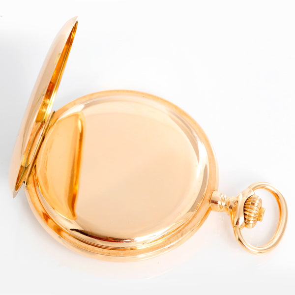 A. Lange & Sonhe  Box Hinged 14K Yellow Gold Pocket Watch