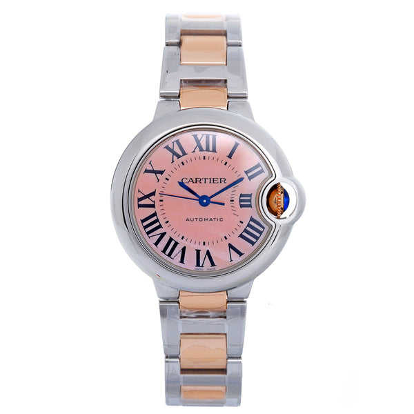 Cartier Ballon Bleu 2-Tone Midsize Automatic Watch W6920033