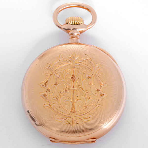 Rare Vintage Patek Philippe Relojoeiros Gondolo 18k Yellow Gold Open Face Pocket Watch