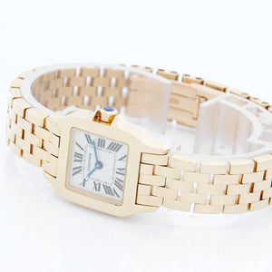 Cartier Ladies 18k Yellow Gold Santos Demoiselle Watch W25063X9