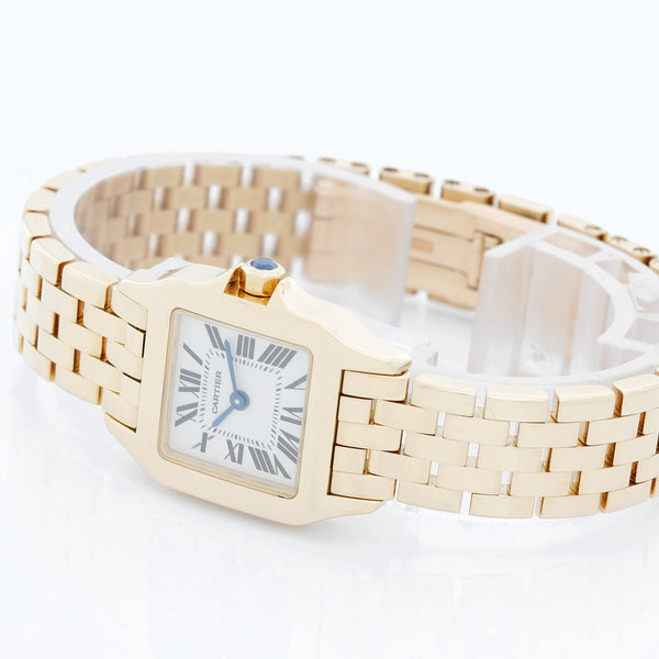 Cartier Ladies 18k Yellow Gold Santos Demoiselle Watch W25063X9