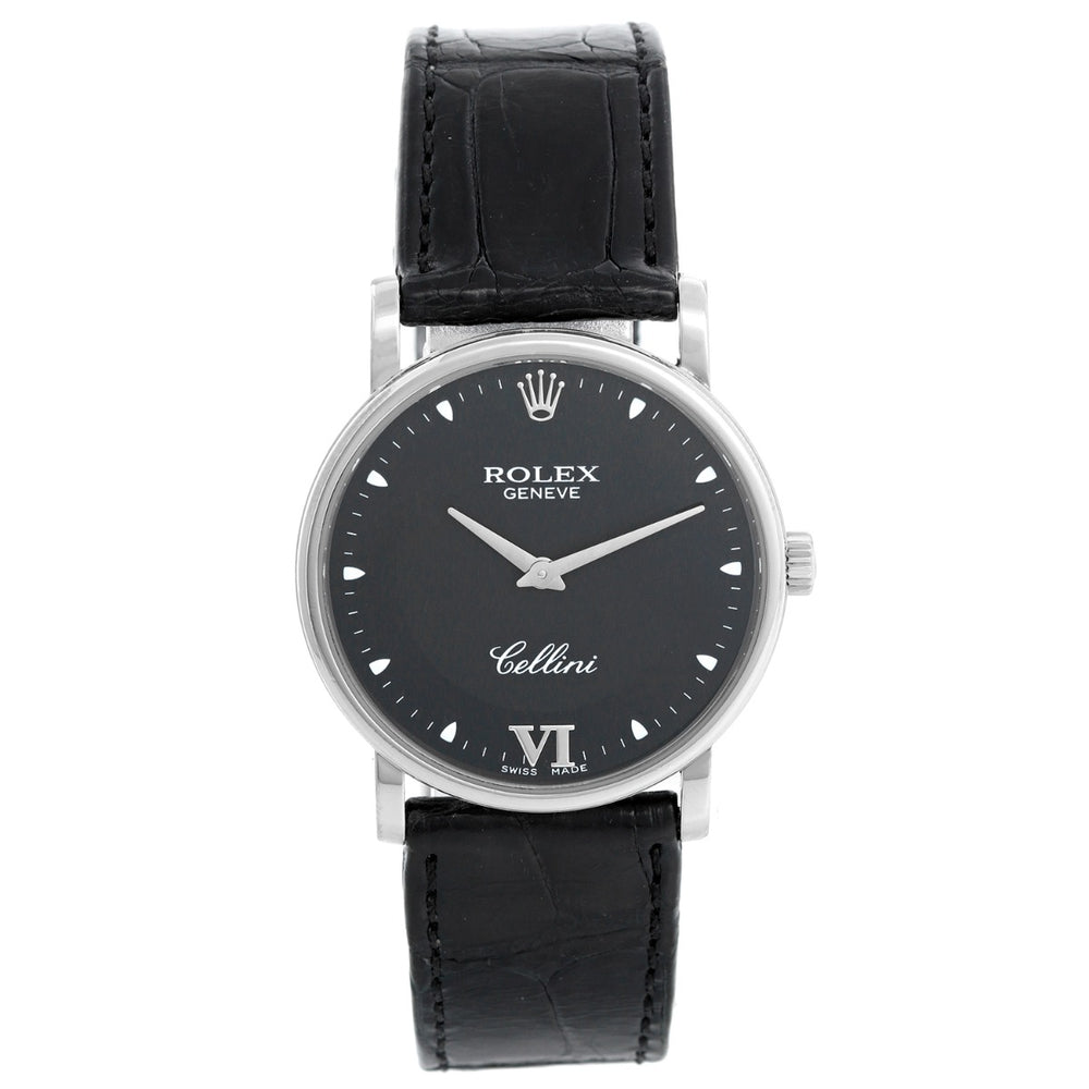 Rolex Cellini Classic 18k White Gold Men's Watch 5115