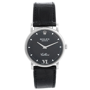 Rolex Cellini Classic 18k White Gold Men's Watch 5115