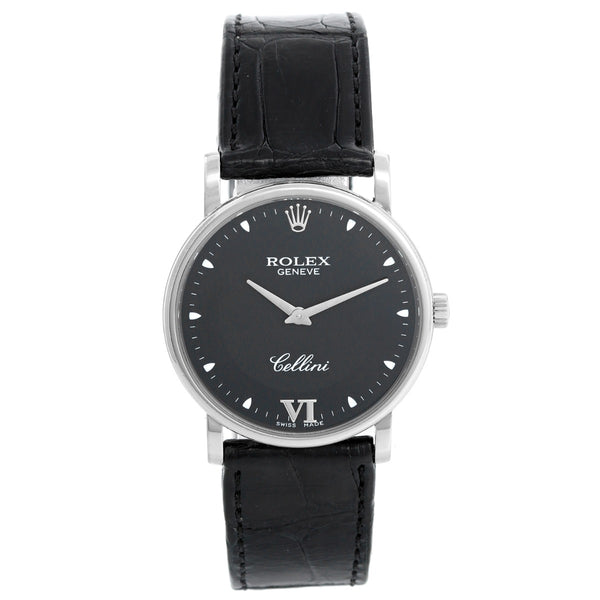 Rolex Cellini Classic 18k White Gold Men's Watch 5115