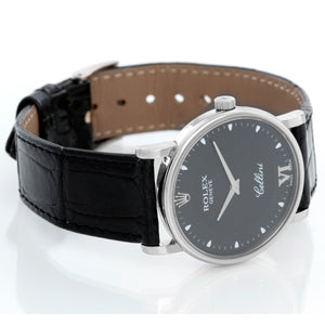Rolex Cellini Classic 18k White Gold Men's Watch 5115