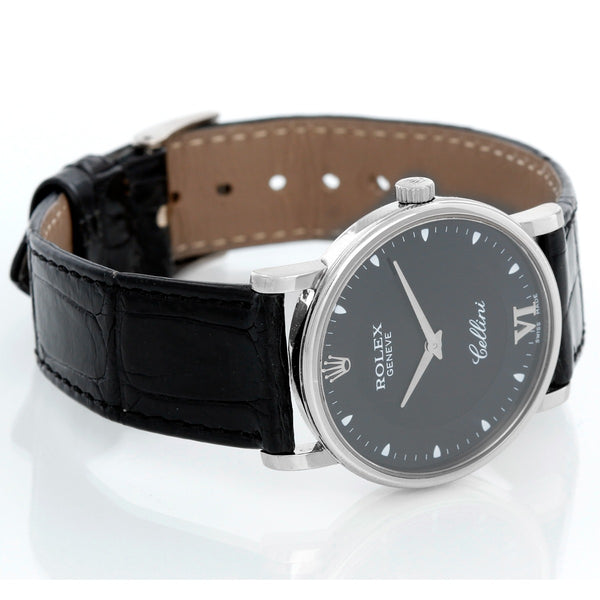 Rolex Cellini Classic 18k White Gold Men's Watch 5115