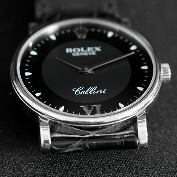 Rolex Cellini Classic 18k White Gold Men's Watch 5115