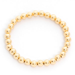 Gold Filled Bead Ball Stretch Bracelets