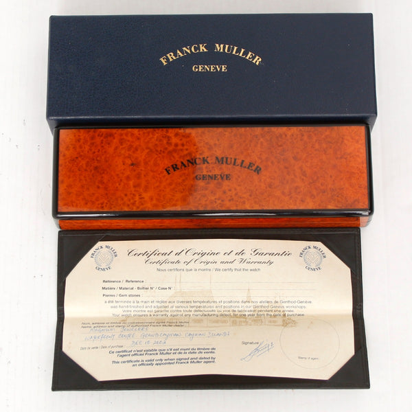 Franck Muller Long Island 18K Yellow  Gold Watch Ref 950 S6