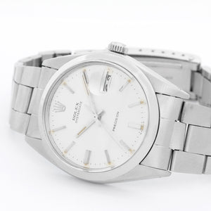 Men's Rolex Oysterdate Silver Dial Watch 6694