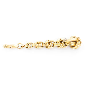 18K Yellow Gold Knot Lapel Pin