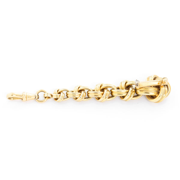 18K Yellow Gold Knot Lapel Pin