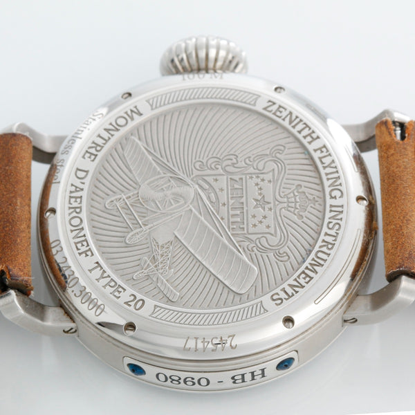 Zenith Pilot Type 20 Extra Special Stainless Steel Mens Watch