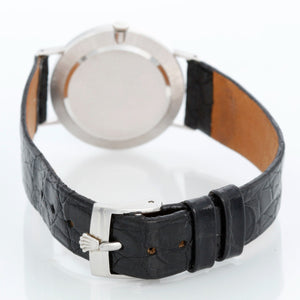 Rolex Cellini Men's 18k White Gold Watch on Strap Band Mod. 4112