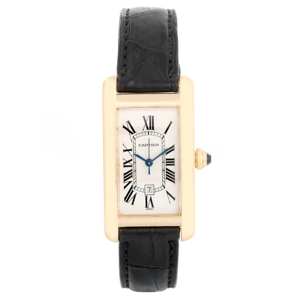 Cartier Tank Americaine (or American) Men's Gold Watch W2603156 1725