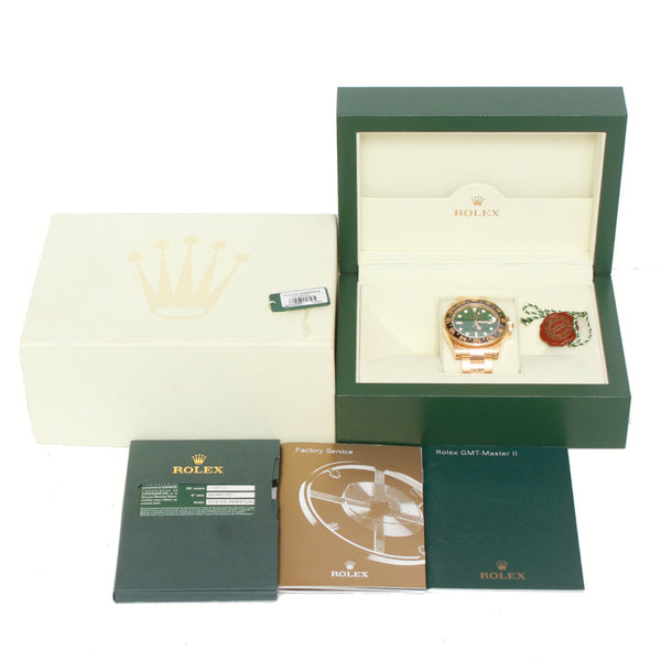 Rolex GMT - Master II Men's 18K Yellow Gold Watch 116718