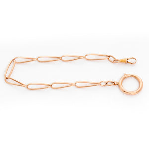 14k Rose Gold Pocket Watch Chain