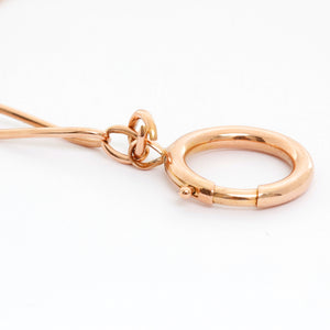 14k Rose Gold Pocket Watch Chain