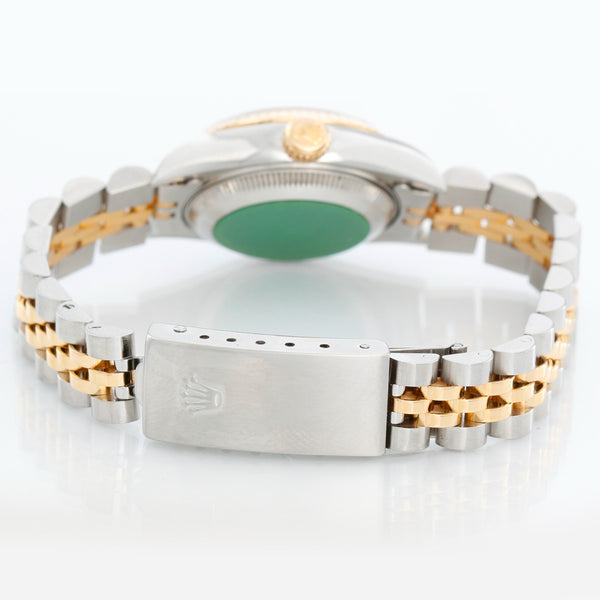 Rolex Ladies 2-Tone Datejust Watch 69173 Rhodium Dial