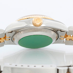 Rolex Ladies 2-Tone Datejust Watch 69173 Rhodium Dial