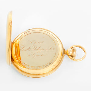 Very Rare Patek Philippe 18K Half Quarter Repeater For A.H Rodanet.