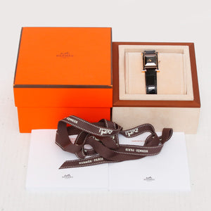 Hermes Heure H 18k Rose Gold Ladies Watch HH1.2706