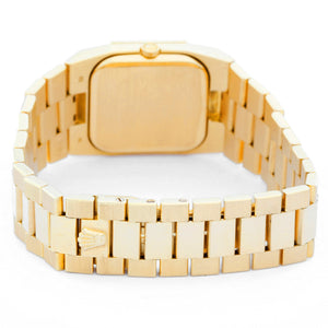 Rolex Cellini Men's/Ladies Midsize 18k Gold Watch with Diamond Bezel 4650