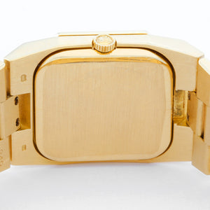 Rolex Cellini Men's/Ladies Midsize 18k Gold Watch with Diamond Bezel 4650