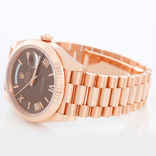 Rolex Day-Date 40 President 18k Rose Gold Men's 40mm Watch 228235