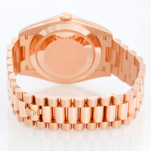 Rolex Day-Date 40 President 18k Rose Gold Men's 40mm Watch 228235