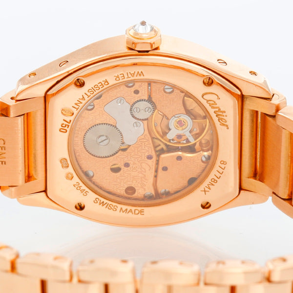Cartier Tortue Ladies Rose Gold Diamond Watch Ref 2645 CRWA50703I