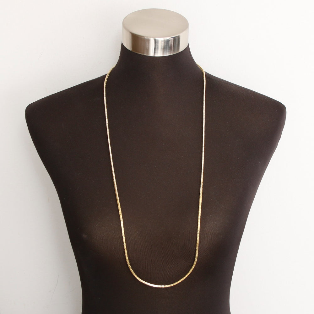 18K Yellow Gold 7.27cts Straight Line Diamond Necklace