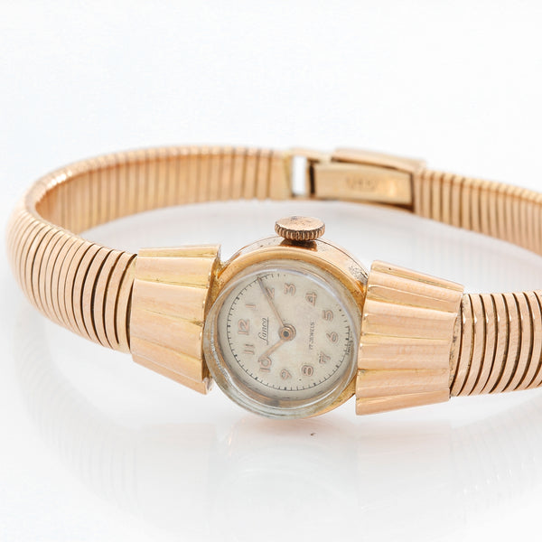 Very Rare & Unusual Vintage Rose Gold Ladies Lanco