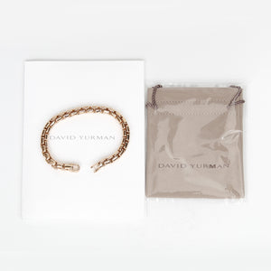 David Yurman Box Chain 18K Rose Gold Bracelet