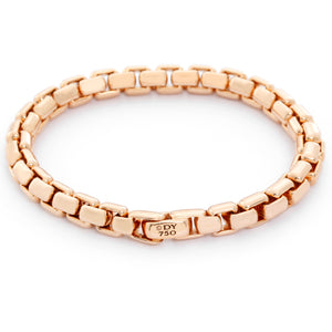 David Yurman Box Chain 18K Rose Gold Bracelet