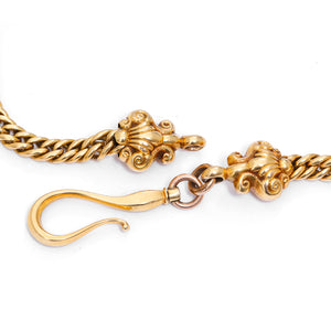 Solid Yellow Gold Pocket Watch Vest Chain 46 grams