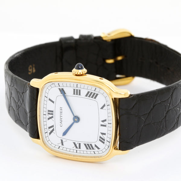 Vintage Cartier 18K Yellow Gold Unisex Watch