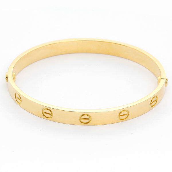Cartier Love Bracelet 18k Yellow Gold Size 17 with Screwdriver