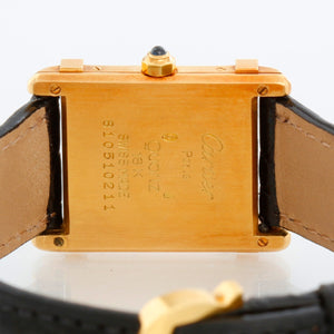Cartier Tank Chinoise 18K Yellow Gold Men's Watch